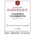 Faiveley Charmes-Chambertin Grand Cru 2015 Front Label
