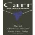 Carr Vineyards & Winery Morehouse Vineyard Syrah 2014 Front Label