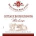 Bouchard Pere & Fils Coteaux Bourguignons Les Deux Loups Blanc 2014 Front Label