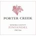 Porter Creek Sonoma County Old Vine Zinfandel 2022 Front Label