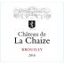 Chateau de la Chaize Brouilly 2016 Front Label