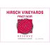 Hirsch Sonoma Coast Reserve Pinot Noir 2018 Front Label