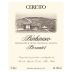 Ceretto Barbaresco Bernardot 2020 Front Label