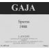 Gaja Langhe Sperss 1988 Front Label