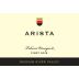 Arista Winery Toboni Vineyard Pinot Noir 2015 Front Label
