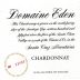 Domaine Eden Chardonnay 2015 Front Label