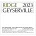 Ridge Geyserville (1.5 Liter Magnum) 2023 Front Label