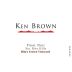 Ken Brown Rita's Crown Vineyard Pinot Noir 2015 Front Label
