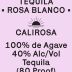 CALIROSA Rosa Blanco Tequila Front Label