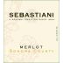 Sebastiani Sonoma County Merlot 2008 Front Label