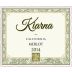 Kiarna Merlot 2014 Front Label