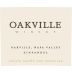 Oakville Winery Zinfandel 2015 Front Label