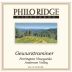 Philo Ridge Vineyards Ferrington Gewurztraminer 2015 Front Label