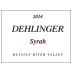 Dehlinger Syrah 2014 Front Label