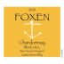 Foxen Block UU Bien Nacido Vineyard Chardonnay 2021 Front Label