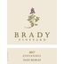Brady Vineyard Zinfandel 2017 Front Label