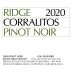 Ridge Corralitos Pinot Noir 2020 Front Label