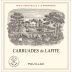 Chateau Lafite Rothschild Carruades de Lafite 2018 Front Label