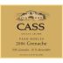 Cass Winery Grenache 2006 Front Label