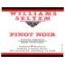 Williams Selyem Weir Vineyard Pinot Noir 2017 Front Label