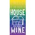 House Wine Rainbow Rose Bubbles Front Label