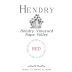 Hendry Red Wine 2017 Front Label