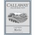 Callaway Cellar Selection Merlot 2014 Front Label