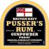 British Navy Pusser's Gunpowder Proof Rum Front Label