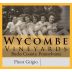 Wycombe Vineyards Pinot Grigio 2014 Front Label
