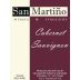San Martino Winery & Vineyards Cabernet Sauvignon 2010 Front Label