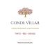 Conde Villar Tinto Regional 2017 Front Label