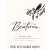 Bonterra Organically Grown Zinfandel 2019 Front Label
