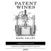 Patent Wines Cabernet Sauvignon 2021 Front Label