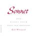 Sonnet Gali Vineyard Pinot Noir 2016 Front Label
