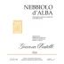 Giacosa Fratelli Nebbiolo d'Alba 2019 Front Label