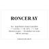 Domaine Belargus Ronceray Blanc 2020  Front Label