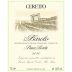 Ceretto Barolo Bricco Rocche 2020 Front Label