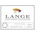 Lange Winery Classique Pinot Gris 2019 Front Label
