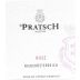Pratsch Organic Rose 2018 Front Label