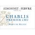 Simonnet-Febvre Chablis Mont de Milieu Premier Cru 2020 Front Label