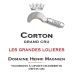 Domaine Henri Magnien Corton Grandes Lolieres Grand Cru 2022 Front Label