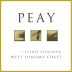 Peay Vineyards Estate Viognier 2022 Front Label