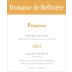 Domaine de Belliviere Jasnieres Premices 2022 Front Label