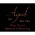 Ayoub Vineyard Brittan Vineyard Pinot Noir 2009 Front Label