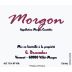 Domaine Georges Descombes Morgon 2022 Front Label