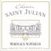 Chateau Saint Julian Bordeaux Superieur 2018 Front Label