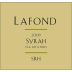 Lafond SRH Series Syrah 2009 Front Label