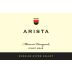 Arista Winery Mononi Vineyard Pinot Noir 2014 Front Label