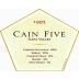 Cain Five 1995 Front Label