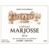 Chateau Marjosse Blanc 2016 Front Label
